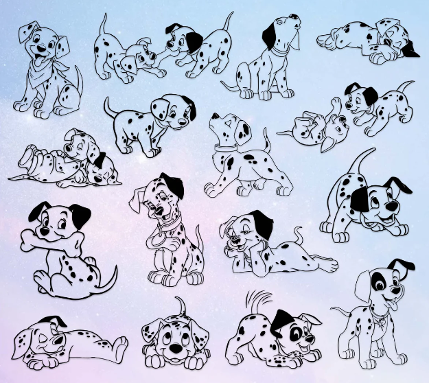 101 Dalmatian SVG Free Download