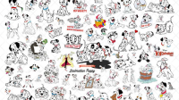 101 Dalmatians Dalmatian Spots SVG Free