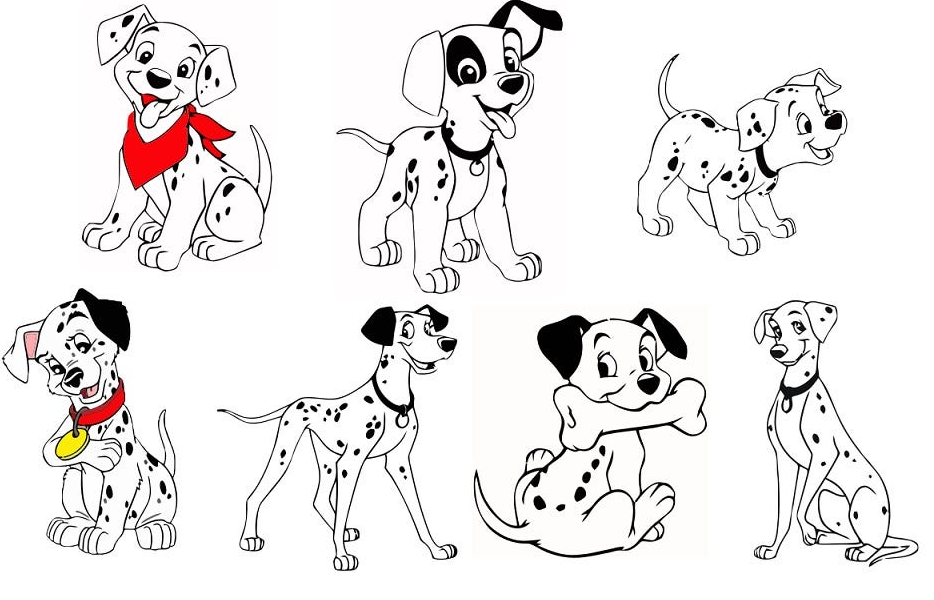 101 Dalmatians svg drawing