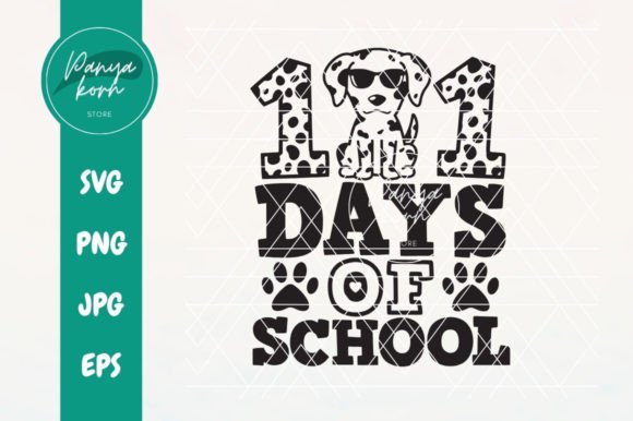 101 Days of School Dalmatian Dog Free Download