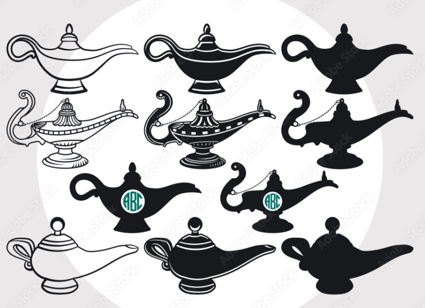 Aladdin Lamp SVG