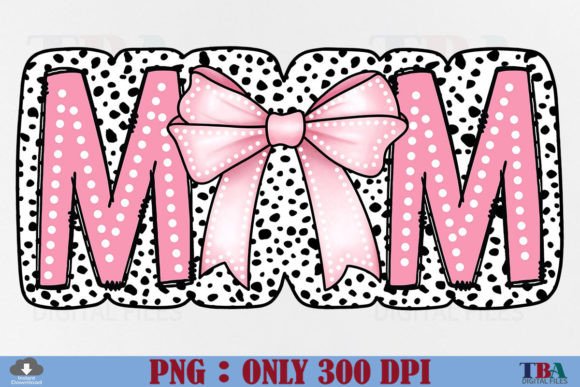 Dalmatian Dots Coquette Pink Bow SVG Free