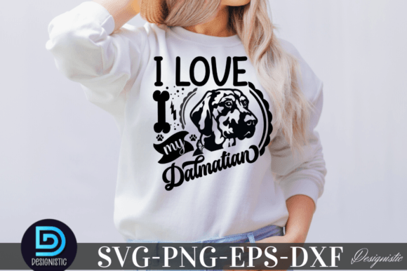 I Love My Dalmatian SVG Free Download