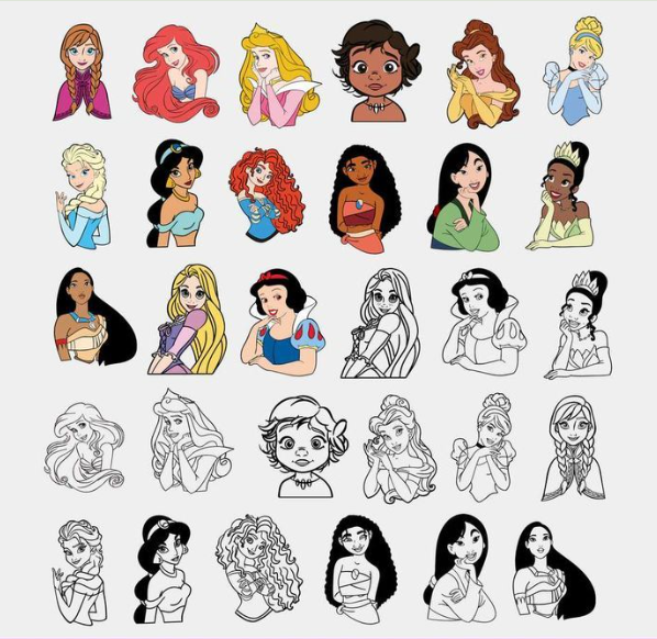 Princess Disney SVG