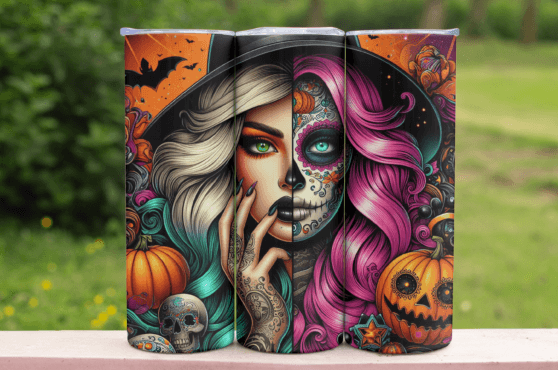 20oz Spooky Witch Sublimation Tumbler