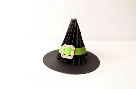 3D Honeycomb Witch Hat SVG