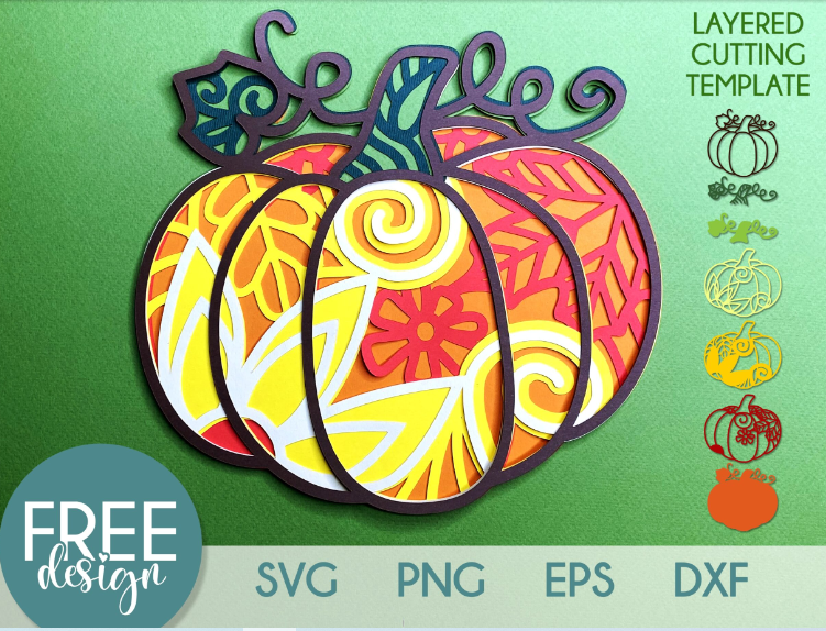 3D Pumpkin SVG