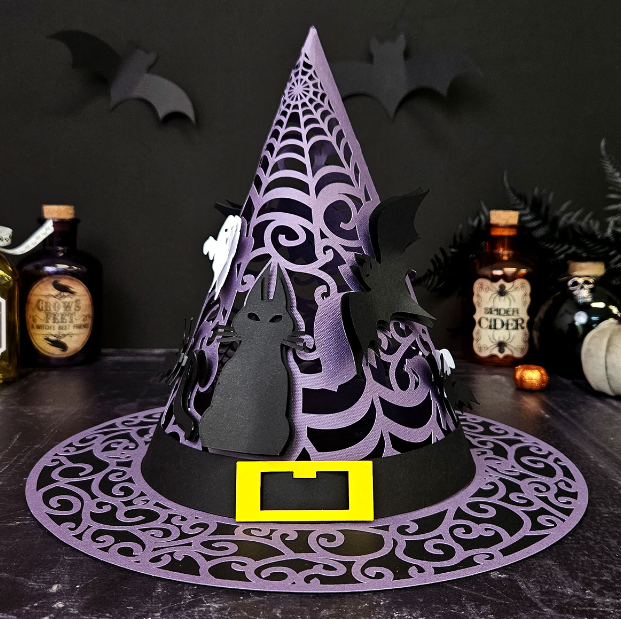 3D Witch Hat SVG