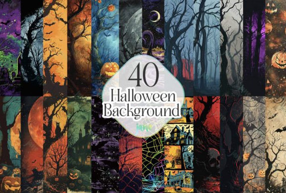 Background Halloween Sublimation Clipart