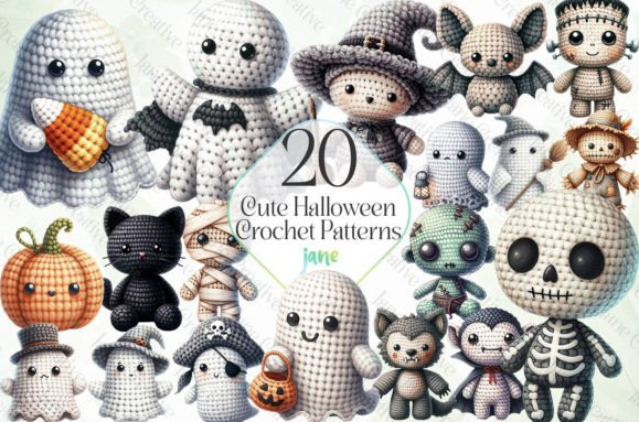 Cute Halloween Crochet Patterns Bundle