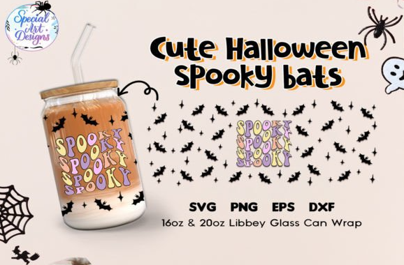 Cute Holloween Spooky Bats