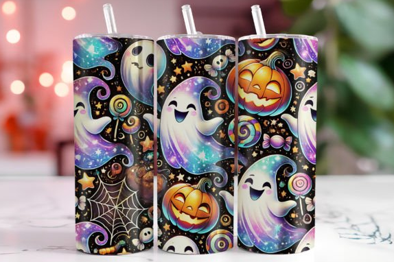 Cute Pumpkin Halloween Tumbler Wrap