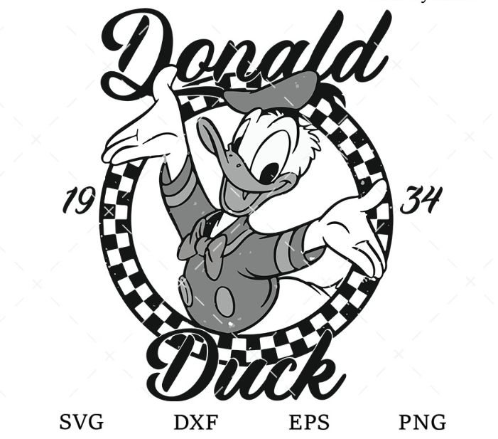 Donald Duck 1934 SVG