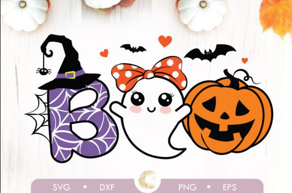 Halloween Boo Cute Ghost SVG