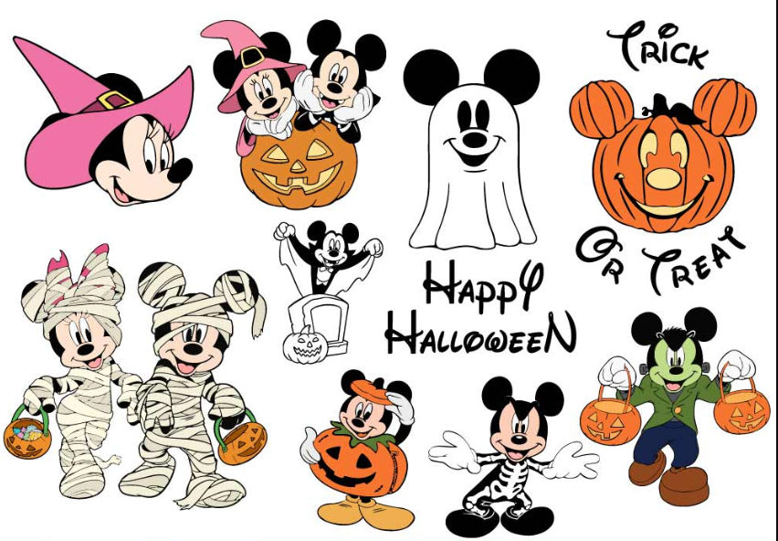 Mickey mouse halloween svg