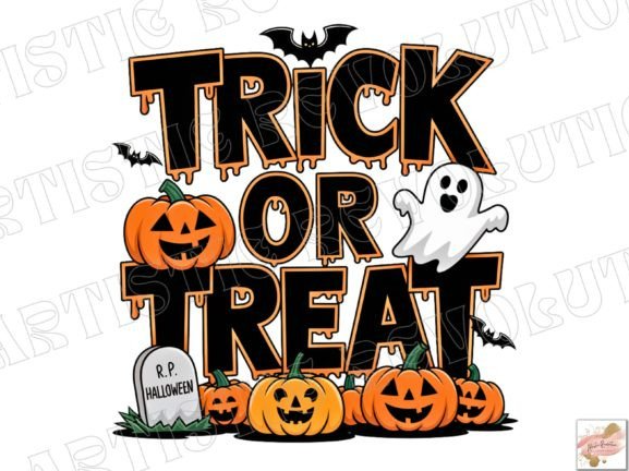 Trick or Treat Spooky Halloween SVG