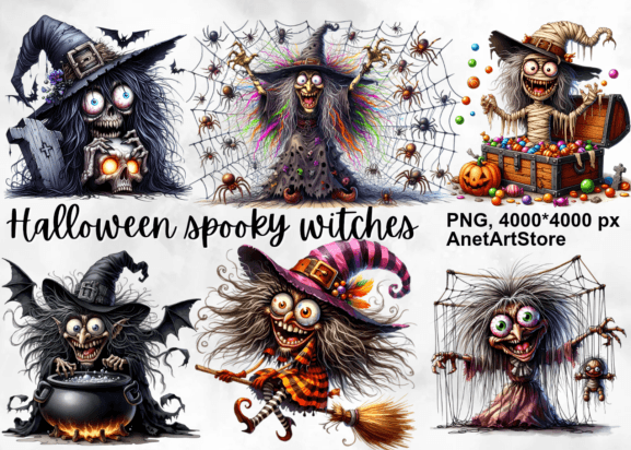 Witch Clipart Halloween Spooky Witch