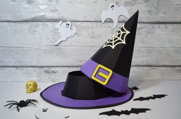 Witch Hat Gift Box SVG