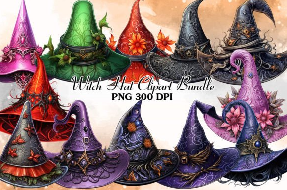 Witch Hat Sublimation SVG Bundle